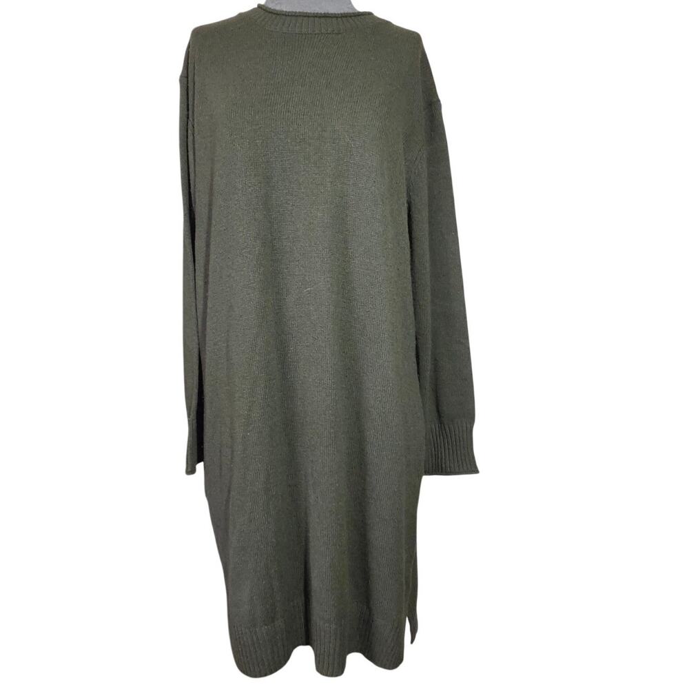 Jessica Simpson Green Long Sleeve Sweater Dress Size Large